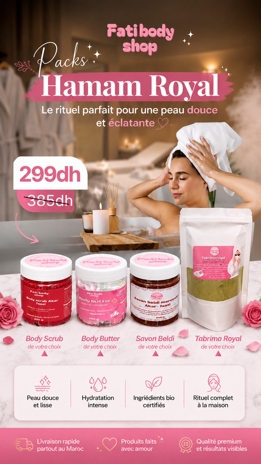 Packs Hamam roayal 🫧🌸💦🌿🍭🧈