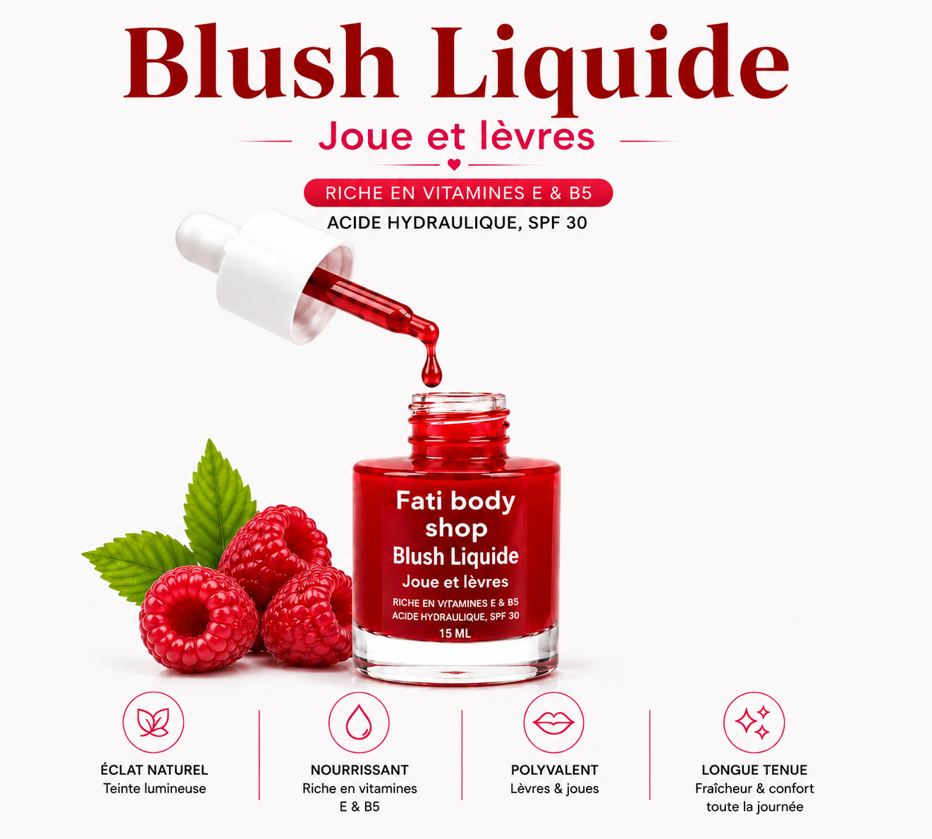 Blush Liquide Naturel
    🍓 Soin Enrichi en Vitamines