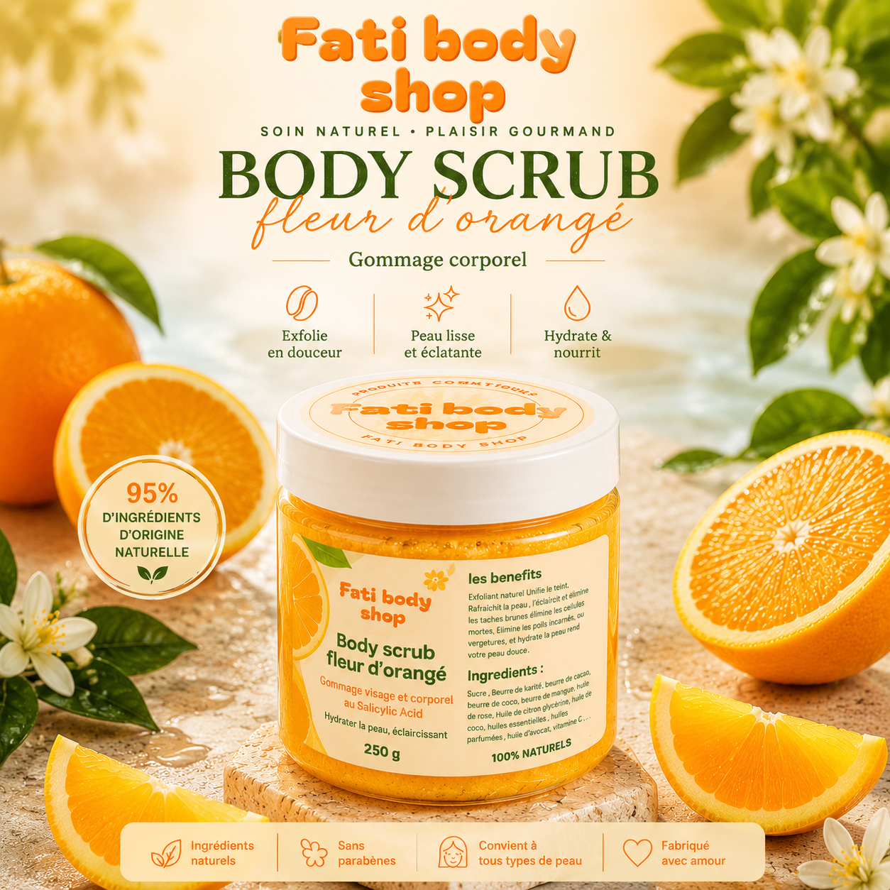 🍊 Vitamin C & Salicylic Acid Emulsifying Scrub