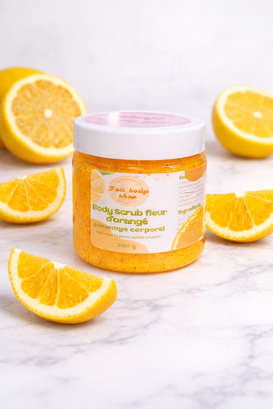 🍊 Gommage émulsionnant à la Vitamine C & Acide Salicylique - Faty Body Shop