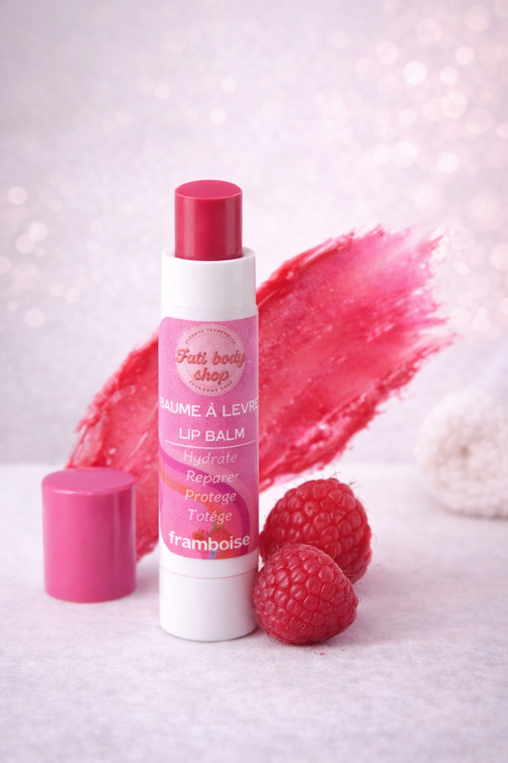 💄 Baume à Lèvres Nourrissant & Protecteur – Fruits Rouges SPF 30 - Faty Body Shop