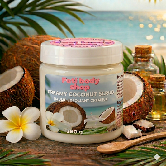 Exfoliant corporel à la noix de coco et à l'acide salicylique