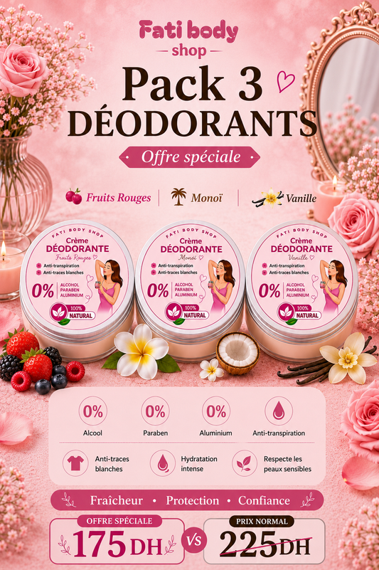 Packs 3 déodorant 🎀