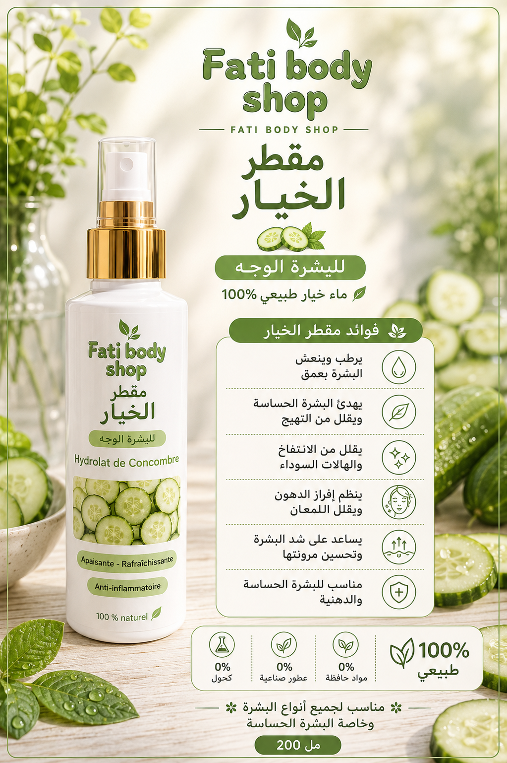 Les hydrolat 🌸🌿🥒🪵🌼