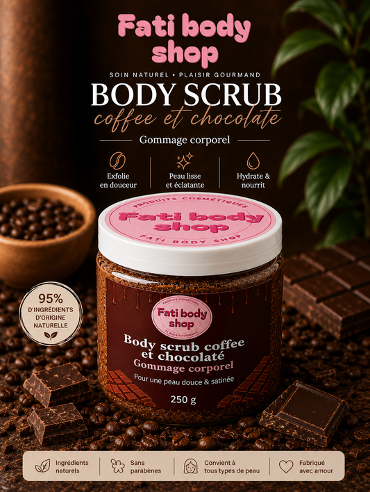 Gommage Corps au Café et chocolat & Acide salycilique