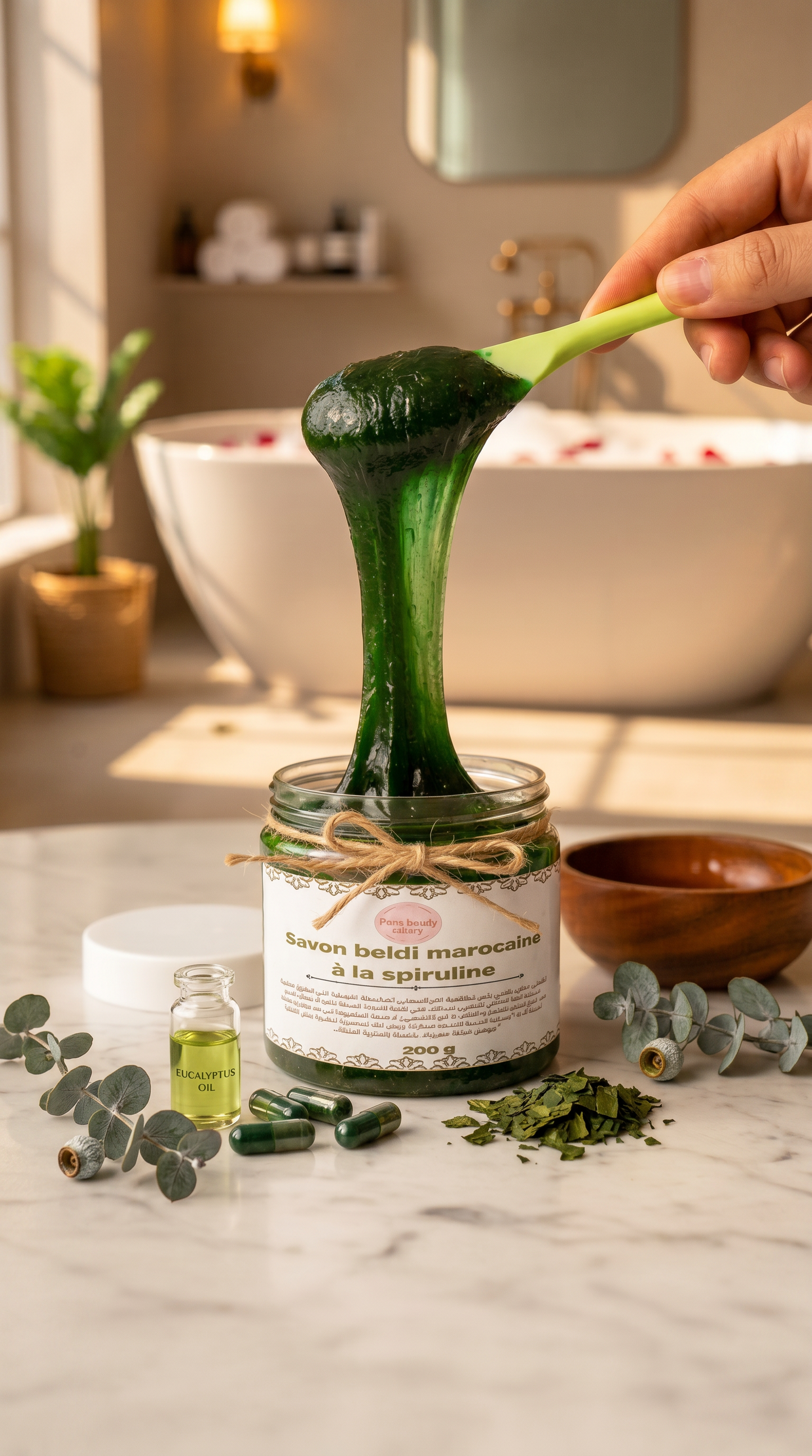 savon beldi eucalyptus et spiruline