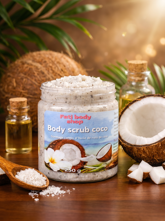 Exfoliant corporel à la noix de coco et à l'acide salicylique