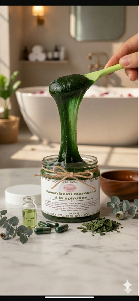 savon beldi eucalyptus et spiruline - Faty Body Shop